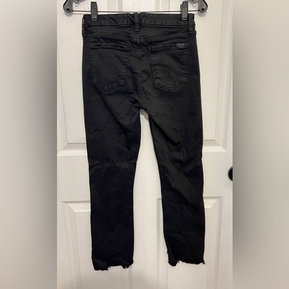 JEN7 by 7 FOR ALL MANKIND Women’s Black Ankle Straight Jeans Size 2 - Picture 2 of 5